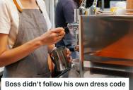 Fast Food Boss Created Dress Code And Called Out An Employee About Her Pants. As It Turned Out, She Wasn’t Violating The Code But He Was.