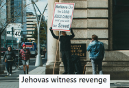 Annoying Jehovah’s Witnesses Wouldn’t Leave Her Family Alone, So She Ended Up Preaching Them Her Own Beliefs And They Never Showed Up Again