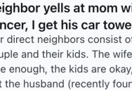 A Terrible Neighbor Wouldn’t Stop Blocking A Woman’s Car In Just To Be A Jerk, So The Woman’s Kid Reported It And Got His Truck Towed