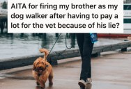 He Found Out His Brother Was Lying To Him About His Dog. So He Fired Him As His Dog Walker.