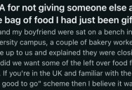 She Was Given A Free Bag Of Food By Bakery Workers, But When A Man Claimed It Belonged To Him She Refused To Hand It Over