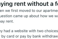 The Rental Company Charged A Convenience Fee For Paying Online, So They Delighted In Paying With A Paper Check Instead
