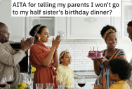 Mom Tries To Force Teen Into Going To His Half-Sister’s Birthday Party, But He Reveals His Half-Siblings Have Ignored His Existence His Entire Life