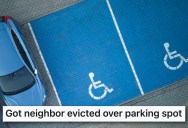 Neighbor Felt Entitled To A Specific Disabled Parking Spot, But Backed Down When The Police Arrived And Got Evicted