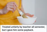 Her Teacher Had It In For Her As Soon As He Learned Who Her Sister Was, So She Gets Back At Him With A Sticky Revenge Plan