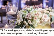 Pro Photographer Worked For Free At Her Stepsister’s Wedding Reception But Was Treated Like An Employee, So She Left And Turned Off Her Phone