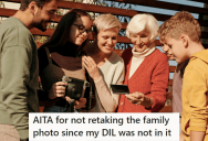 Daughter-In-Law Missed The Family Photo Because She Wanted To Fix Her Hair, And Now She’s Demanding They Retake It To Include Her