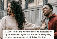 His Wife Yelled At His Mother For Not Getting A Gift For Her Son On His Birthday, So He Asked Her To Apologize To His Mother For The Ill Treatment