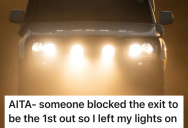 Rude Driver Blocks A Family’s Exit From A Fireworks Show, So Man Blinds Driver With His Headlights To Make A Point