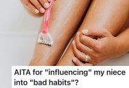 Aunt Shared Her Opinions On Shaving Habits With Her Niece, But Not Everyone In The Family Is Happy She Did