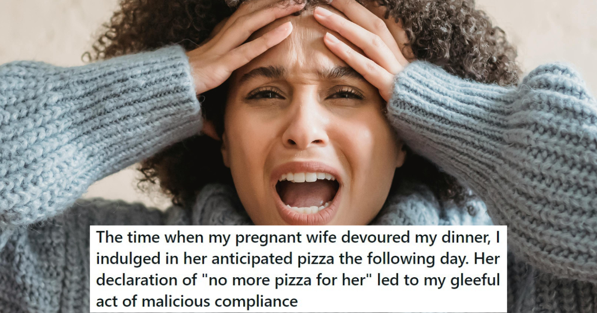 His Pregnant Wife Ate His Food, So He Ate The Pizza She Kept For ...