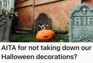 Neighbor Demanded She Take Down Her Halloween Decorations Because His Wife Is Scared of Spiders