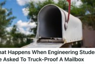 Professor’s Mailbox Kept Getting Destroyed By A Truck, So He Enlisted Engineering Students To Come Up With An Indestructible Mailbox