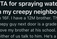 Creepy Neighbor Won’t Stop Spying On Her While She’s In Her Bedroom, So She Decided to Teach Him A Very Wet Lesson