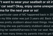 Little Girl Refused To Wear A Seatbelt In The Car, So Her Mom Taught Her A Valuable Lesson