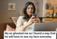 She Was Dating Her Co-Worker Long Distance, But When He Ghosted Her She Found A Way To Make Sure He Saw Her Every Single Day