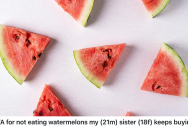 She Refuses To Eat Watermelon Her Sister Prepares Because She Doesn’t Like The Taste, So Her Sister Takes It Personally