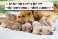 Their Neighbor’s Dog Keeps Getting Into Their Yard And Ends Up Pregnant. Now The Neighbor Wants “Puppy Support.”