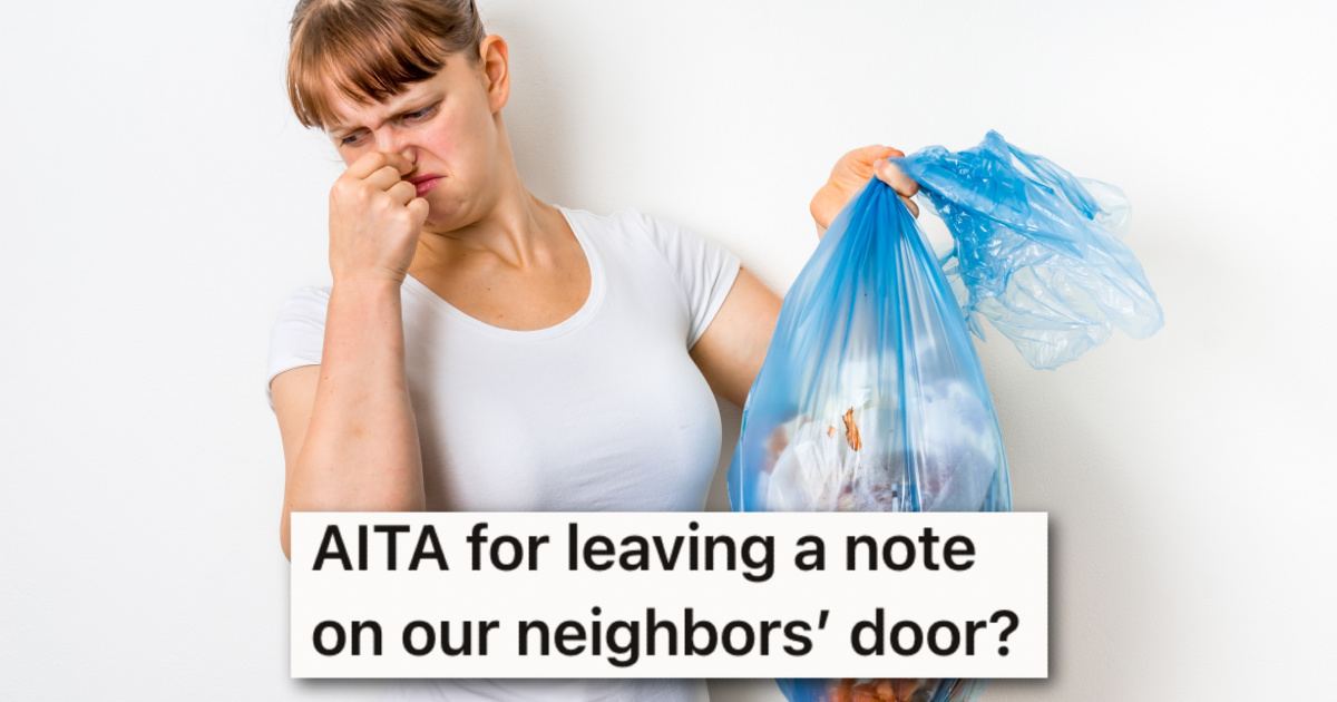 Neighbors kept letting their trash rot, so he left them an even trashier note to warn them » TwistedSifter