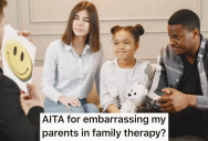 Teen Reveals His Frustrations In Family Therapy, But Instead Of Listening His Parents Yell At Him For Embarrassing Them