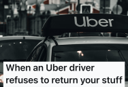 His Uber Driver Tried To Hold His Phone And Wallet Hostage, So He Set Up A Drop And Pulled The Reward