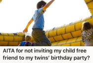 She Didn’t Invite Her Childless Friend To Her Twins’ Birthday Party This Year And It Hurt Her Feelings, So Her Husband Thinks They Should Throw A New Party Just For Them But She Disagrees