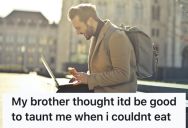 His Brother Ate In Front Of Him When He Was Fasting For A Blood Test, So He Returned The Favor After He Had Dental Surgery