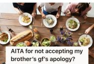 Sibling Won’t Accept His Brother’s Girlfriend Apology For Her Outburst, So His Brother Is Furious With Him For Ignoring Her Autism