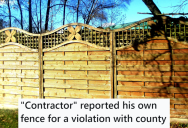 Contractor Demanded Extra Payment For Privacy Fence Work And Ended Up Reporting It To The County. So His Customer Reported Him For Not Having A Valid License.