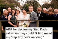 Her Family Cut Her Out Of The Family Photos At Her Stepbrother’s Wedding And Her Stepdad Never Acknowledged Her As His Child, So When Dad Calls To Apologize She Ignores Him