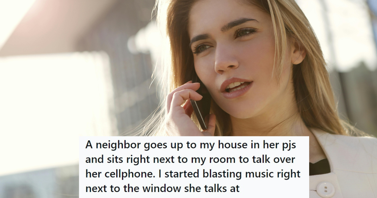 Noisy neighbor was always talking on the phone right outside this guy’s room, so he decided to disrupt her conversations with his speakers » TwistedSifter