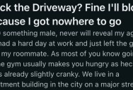 Someone Parked A Car And Blocked Them From Getting Into His Apartment Building, So They Made Sure The Driver Got A Rude Awakening