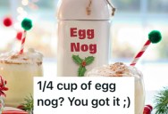 Their Mom Told Them They Could Only Drink 1/4 Cup Of Egg Nog, So They Kept Refilling The Same Cup Over And Over