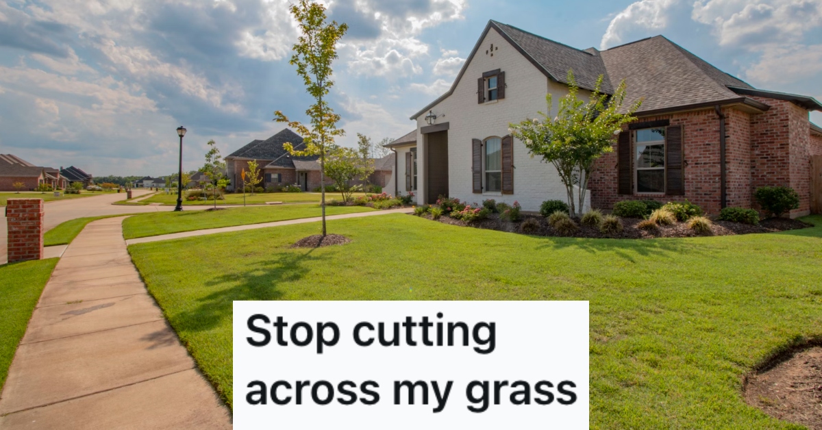 A teenager wouldn’t stop walking around their yard, so they hatched a plan to ruin his shoes to make their point » TwistedSifter