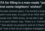 His HOA Want To Keep A Man-Made Pond On This Homeowner’s Property, But It’s A Pain To Maintain And Random People Use It And Can Get Hurt. Now They’re Calling Him Selfish For Wanting To Fill It In.