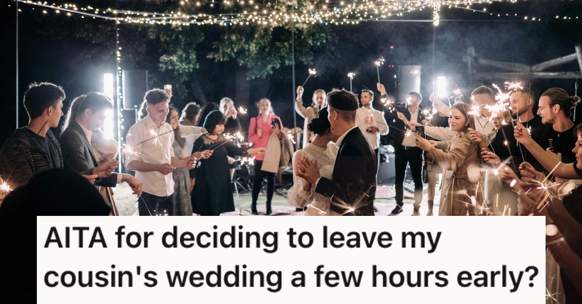 Her cousin is getting married and invites an old enemy to her wedding. She says she’ll leave early so she doesn’t have to spend time with her » TwistedSifter