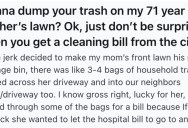 A Stranger Dumped Trash On Her Front Lawn, So She Found Out Who They Were By Looking Through Their Trash And Reported Them