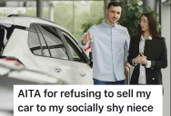 Aunt Wants To Sell Her Car To Shy Niece But She Refuses To Speak For Herself, So She Cancels The Exchange And Now There’s Family Drama