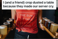 Rude Customers Were Behaving Badly And Made Their Server Cry, So A Nearby Table Decided To Crop Dust Them To Teach A Stinky Lesson