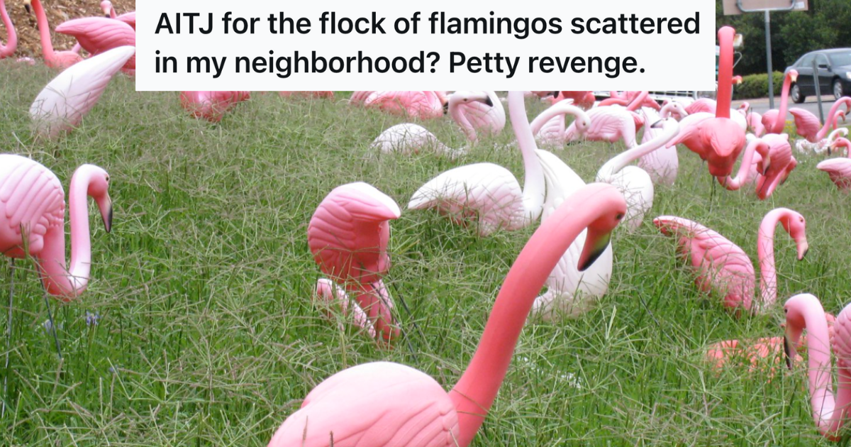 Tenant complained about noise several times, so his neighbor found another way to annoy him, namely pink flamingos » TwistedSifter