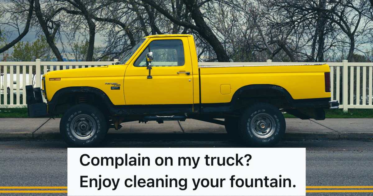 The president of the homeowners association kept complaining to the city about his truck’s flat tire, so he reported their well and had them clean it » TwistedSifter