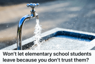 Elementary School Teacher Wouldn’t Let A Nauseous Student Go To The Water Fountain, So The Student Gave The Teacher A Reason To Immediately Change Her Clothes