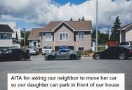 Homeowner Asks Neighbor To Move Car For Daughter After Years Of Accommodating Their Car, But After They Refuse Things Get Tense Quickly