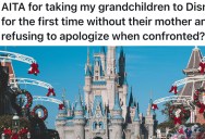 Grandma Figured She’d Take The Kids To Disney For The First Time While Their Parents Were Away. Now They’re Upset, But She Doesn’t Think An Apology Is In Order.