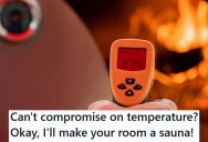 Housemate Kept Changing The Temp To Super Cold In The Middle Of The Night, So He Thought Of An Ingenious Solution That Would Convince Him To Stop