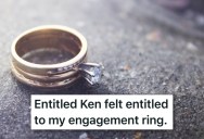 Her Engagement Ring Fell Off Her Finger, But Then An Entitled Stranger Picks Up Her Engagement Ring And Refuses To Give It Back