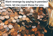 Jerk Tries To Get Revenge On A Clerk By Paying Entirely In Pennies, But The Joke Is On Him When She Wastes His Afternoon Meticulously Counting Every Single One