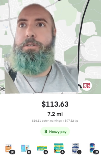 Screen Shot 2024 09 24 at 10.21.28 AM Instacart Delivery Driver Talked About How A Big Order With A $97 Tip Ended Up Going Sideways