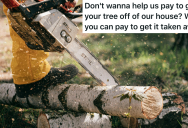 Neighbor’s Tree Falls On A Family’s House After A Hurricane, So They Ask The Neighbors To Help Pay For Its Removal. When They Refuse They Leave The Tree Right On The Neighbor’s Lawn.