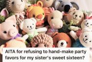 She Refused To Create 250 Pieces Of Crocheted Animals For Her Sister’s Sweet 16th Birthday Party, So Her Sister And Other Family Members Call Her A Jerk